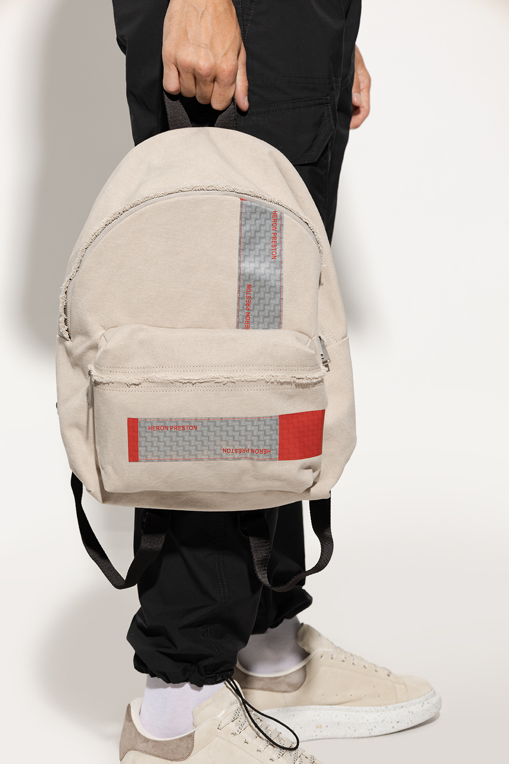 Cream Backpack with logo Heron Preston - Backpack 18 Litre